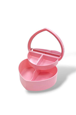 kalpli bölmeli aynalı takı organizeri