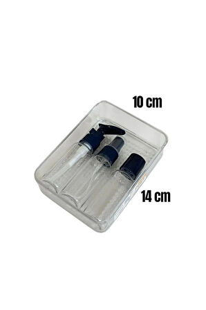 BeautyBox 4 Parça Şeffaf Çok Amaçlı Organizer Seti