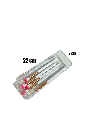 BeautyBox 4 Parça Şeffaf Çok Amaçlı Organizer Seti