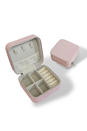 Bölmeli Takı Kutusu & Organizer PEMBE