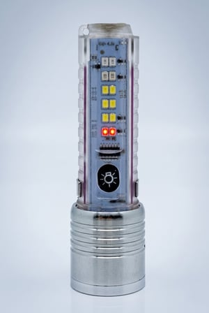 USB Şarjlı El Feneri 2000 Lümen Zoomlu Mıknatıslı UV Işıklı Type-C Şarjlı Güçlü LED Fener