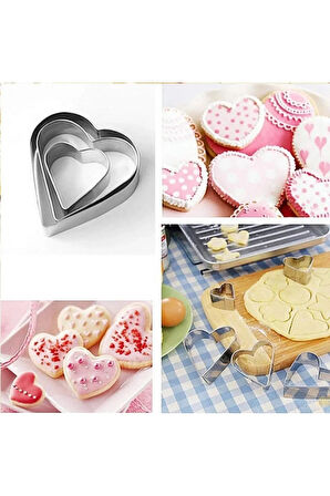 12 parça metal şekilli kek kurabiye kalıbı