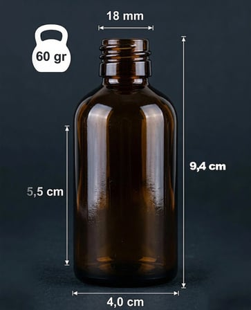 2'li 50 ml Amber Cam Roll, Siyah Kapaklı, Bilyeli Roll On Şişesi Esans Parfüm Yağ Şişesi 50 cc