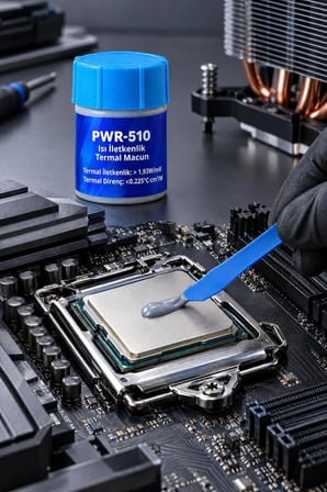 PWR-510 Termal Macun – Elektronik Cihazlar ve İşlemci Soğutma Bakımı