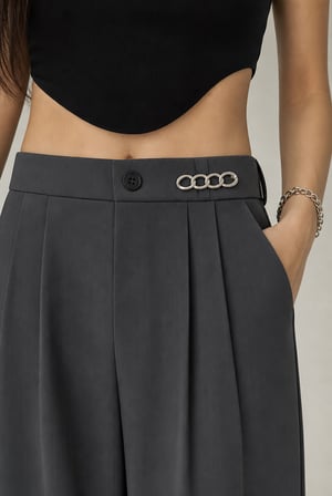 Zincir Model Pantolon Beli Daraltma Aparatı, Kemer, Dekoratif Broş, Bel Küçültme Aparatı, Dikişsiz Bel Daraltma