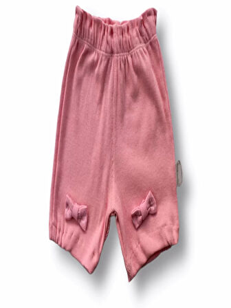 3-6 6-9 9-12 12-18 Ay Princess Taçlı Mickey Nakışlı Şort Tişört 3lü Kız Bebek Takımı Pembe