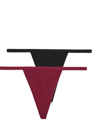 Süprem Penye Tanga Külot 2li Model Renklimodellerimiz 83013-2li