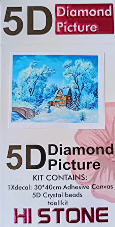 Boncuklu Goblen 5d Taşlı Mozaik Elmas Goblen Diamond Picture Kıt 30x40 Tamamı Yuvarlak Boncuklu