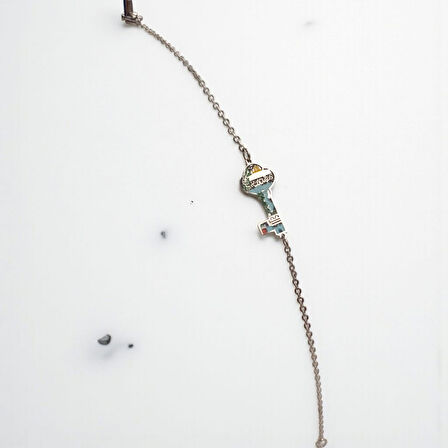 Filistin Temalı Anahtar Figürlü Bileklik – Özel Tasarım Anlamlı Takı