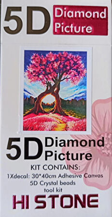 Boncuklu Goblen 5d Taşlı Mozaik Elmas Goblen Diamond Picture Kıt 30x40 Tamamı Yuvarlak Boncuklu