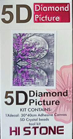 Boncuklu Goblen 5d Taşlı Mozaik Elmas Goblen Diamond Picture Kıt 30x40 Tamamı Yuvarlak Boncuklu