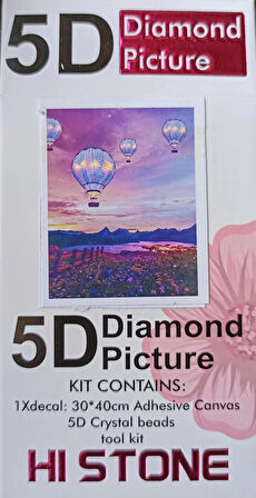 Boncuklu Goblen 5d Taşlı Mozaik Elmas Goblen Diamond Picture Kıt 30x40 Tamamı Yuvarlak Boncuklu