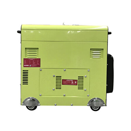 Genpower GDG 9500 EC Model 8,8 Kva, Dizel, Ses İzolasyon Kabinli,Marşlı,Tekerlekli,Monofaze (220 Volt) Portatif Jeneratör