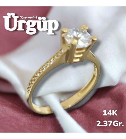 14 AYAR 2.37 GRAM ALTIN TEKTAŞ YÜZÜK