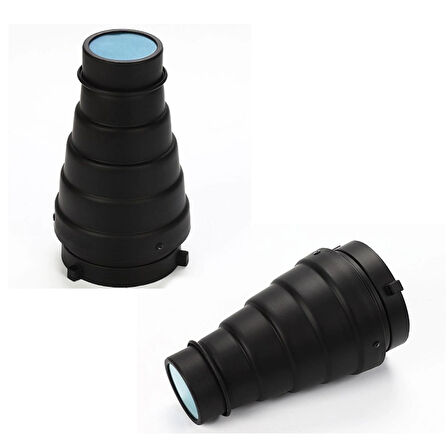 Gdx SN-01 120mm Çaplı Petekli Snoot Bowens Adaptörlü Stüdyo Flaş Aksesuarı