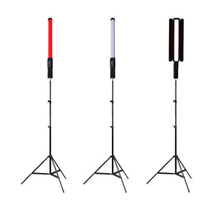 Gdx ST-50 RGB  Led Tüp Işık 3'lü Set