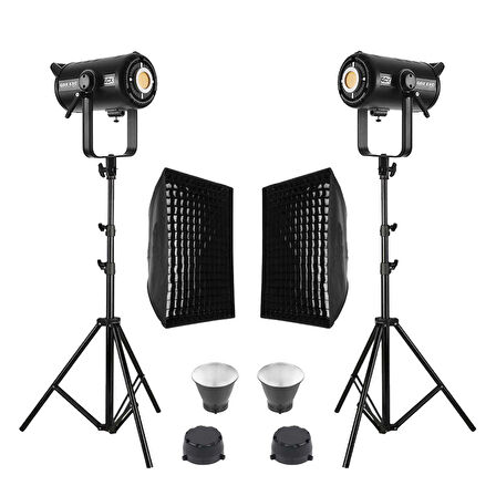 Gdx EXC-220C-II 2'li Set - Gridli 60x90 Octa Softbox 260cm Tripod