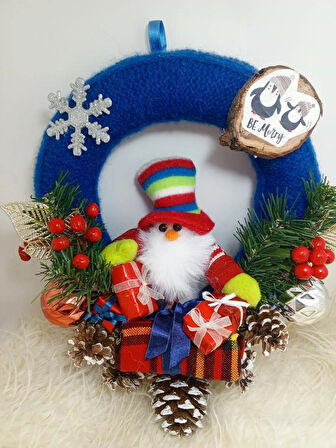 EL ÖRGÜSÜ SEVİMLİ YILBAŞI ÇELENGİ,ÜCRETSİZ TESLİMAT