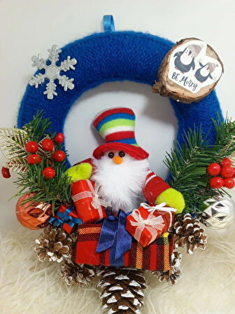 EL ÖRGÜSÜ SEVİMLİ YILBAŞI ÇELENGİ,ÜCRETSİZ TESLİMAT