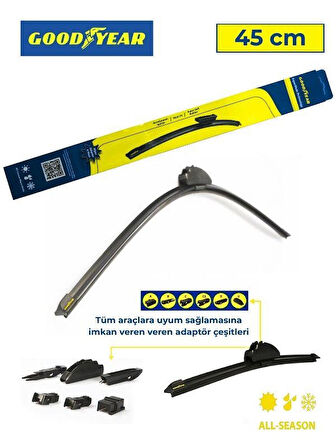 AERODYNAMİC CAM SİLECEĞİ 8 APARATLI UNIVERSAL 45 CM 