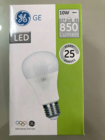 10 ADET GENERAL ELC LED 10W=60W 850 LÜMEN 6500K BEYAZ 25.000 SAAT