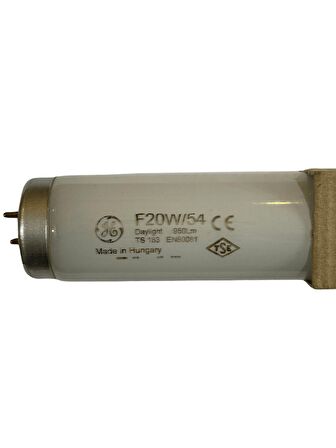 General Electric 20W/54 Günışığı G13 Duylu Floresan (4 Adet)