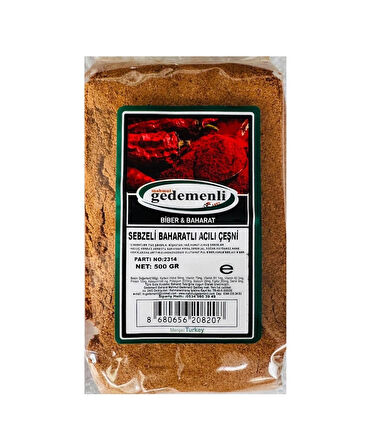 SEBZELİ BAHARATLI ACILI ÇEŞNİ 500 GR