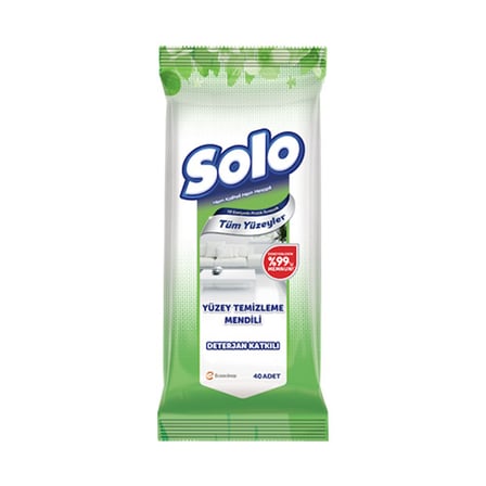 Solo Tüm Yüzeyler Islak Temizlik Mendili