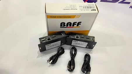 Baff 4K 120M 4K Kvm Hdmi Extender (120 Metre Tek Cat6 Kablo İle Ultra Hd Görüntü Ve Kontrol Uzatıcı)