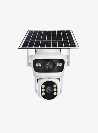 Baff SIM-5700 6mp 4g Solar Güneş Panelli Sım Kartlı Güvenlik Kamerası - Icsee Çift Lensli Ptz Akıllı Gece Görüşlü Dış Mekan
