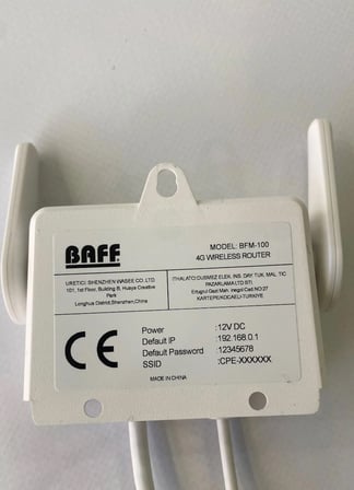 Baff BFM-100 4G LTE Sim Kartlı Kablosuz Wi-Fi Router Modem (12V Kamera / NVR / DVR Uyumlu)