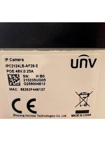 Unv IPC2124LB-AF28-E 4mp 2.8mm Eco Ir Lıght Bullet Sesli Ip Kamera