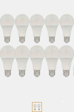 Lampist 15W LED Ampul 10 Adet E27 Normal Duy 1500 Lümen - Ekonomik Tasarruflu Beyaz Işık Yüksek Parlaklık Ev Ofis Lambası Seti Paketi