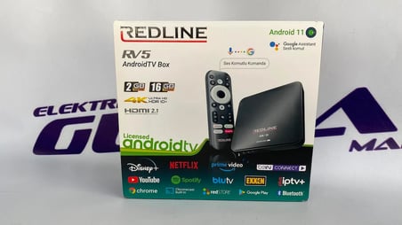 Redline Rv5 Lisanslı 4K Ultra Hd Android 11 Tv Box Medya Oynatıcı