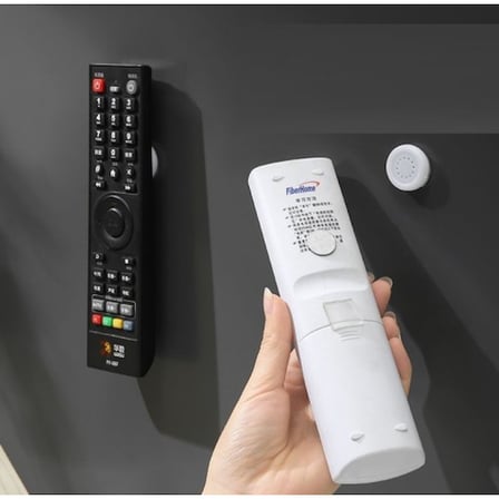 Yapışkanlı Mıknatıslı Çok Amaçlı Kumanda ve Telefon Tutucu