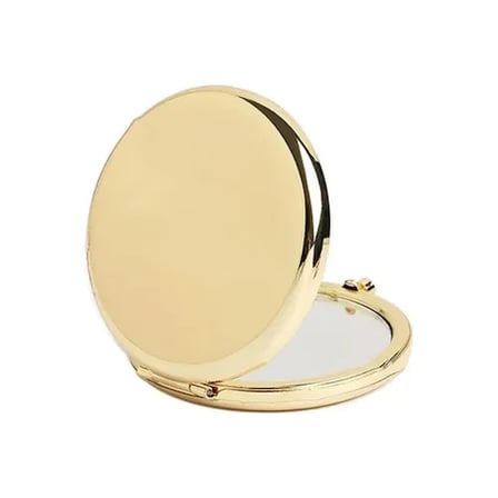 Promosyon Yuvarlak Cep Aynası Gold Renk