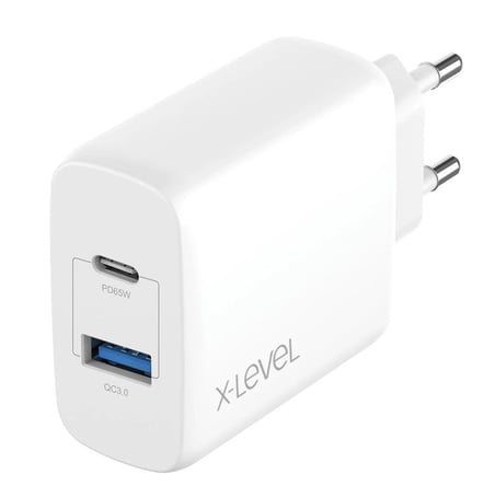 Özel Tasarım X-LEVEL XC4035 X-CHARGER ULTRABOOST 65W ŞARJ ADAPTÖR 2PORT Ofis Gereci Telefon Aleti