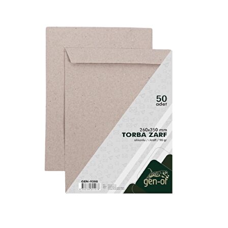 Gen-Of Torba Zarf 26x35 Kraft 90 GR Silikonlu 100 lü