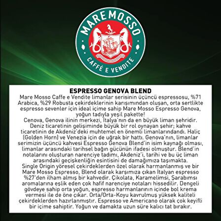 Espresso Genova Blend Kahve 250 Gr.