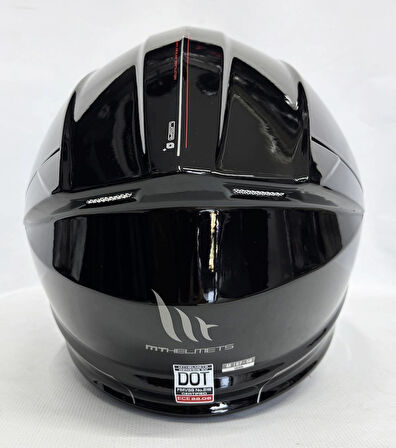 MT Kask Mt Genesis Sv A11 Çene Açılır Kask Parlak Siyah