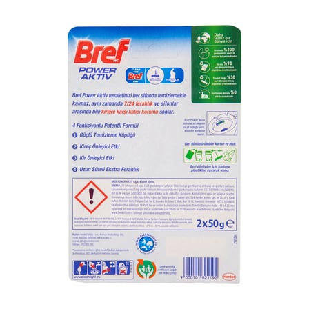 Bref Power Aktiv Katı Tuvalet Bloğu Çam