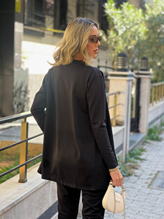 GETİCARET Kadın Uzun Kollukrep üçlü Takım