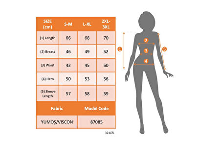 GETİCARET Kadın Uzun Kollu V Yaka Düğme Detaylı Yumoş Bluz