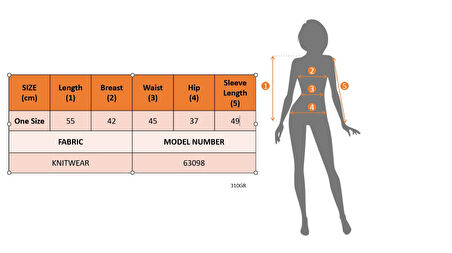 GETİCARET Kadın Uzun Kollu Omuzlardan Açık Uzun Kollu Blok çizgili Triko Bluz