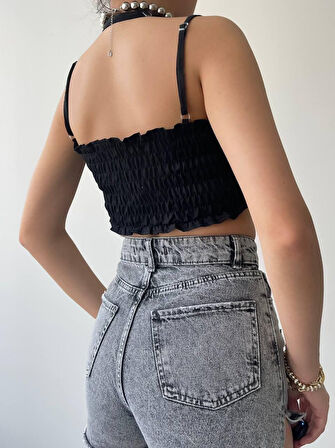 GETİCARET Elix Askılı Büstiyer Crop
