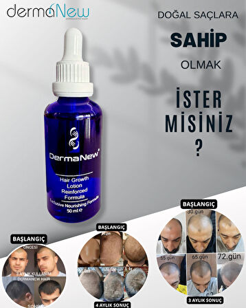 DERMANEW HAİR Sac Bakım Yağı - Saç Gürleştirici - Serum - Saç Yağı - Hair ( 5 Serum + Roller )