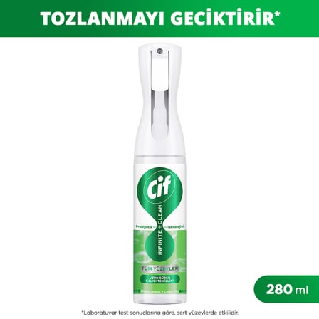 Cif Infinite Clean Anti Toz Sprey Misket Limonu & Limon Otu