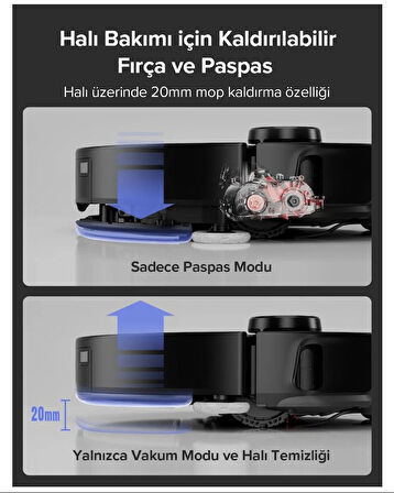 Roborock S8 Maxv Ultra Akıllı Robot Süpürge Siyah