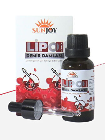 Sunjoy LİPO Demir Takviyesi Damla 30ml