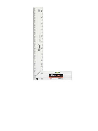 GFB Alüminyum Gönye Su Terazili 30CM